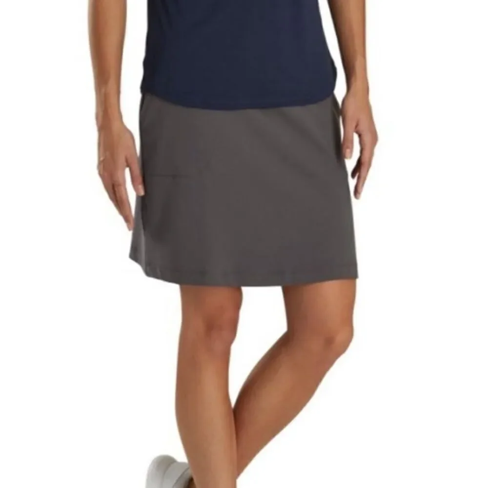 FOOTJOY Women's Performance Stretch Knit Golf Skort/Skirt Gray Size Small